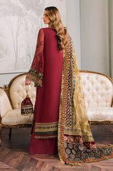 3-PC Unstitched Embroidered Chiffon Chantelle By Baroque | CH12-07
